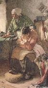 Walter Langley,RI But Men must work and Women must weep (mk46) oil painting artist